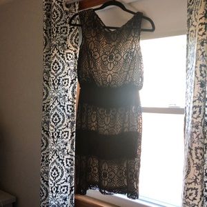 Black lace dress